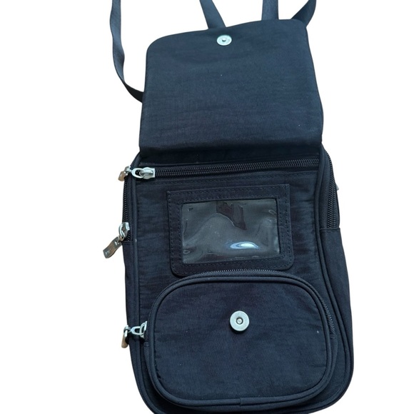 Baggallini Black Crossbody Bag Purse Far And Wide RFID Small Pockets Travel - Picture 3 of 8